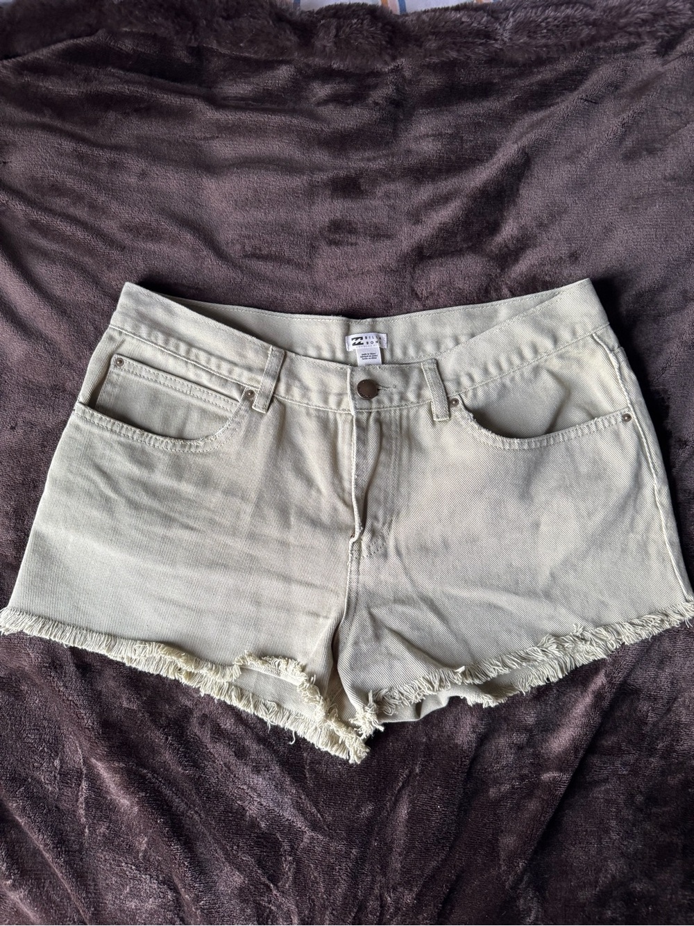 Billabong Frayed Hem Denim Shorts
